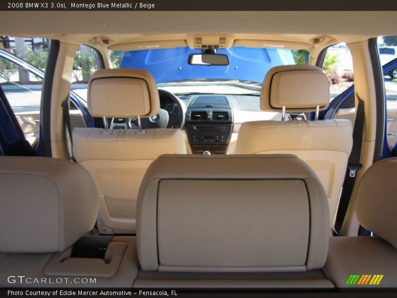 Montego Blue Metallic / Beige 2008 BMW X3 3.0si