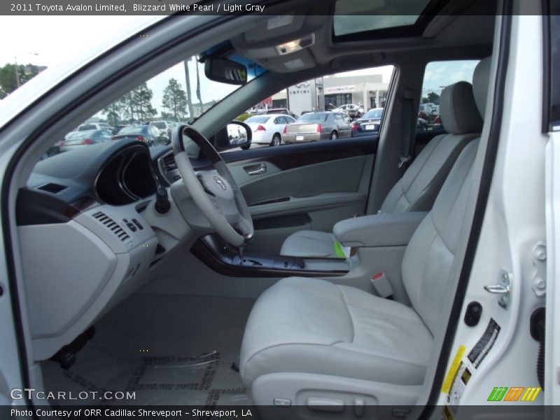 Blizzard White Pearl / Light Gray 2011 Toyota Avalon Limited