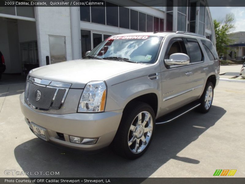Quicksilver / Cocoa/Cashmere 2009 Cadillac Escalade
