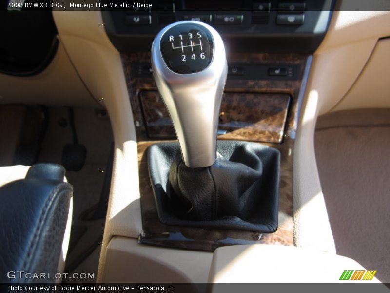 Montego Blue Metallic / Beige 2008 BMW X3 3.0si