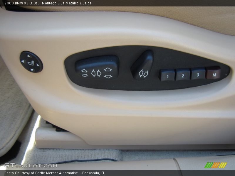 Montego Blue Metallic / Beige 2008 BMW X3 3.0si