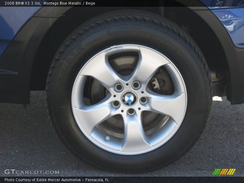 Montego Blue Metallic / Beige 2008 BMW X3 3.0si