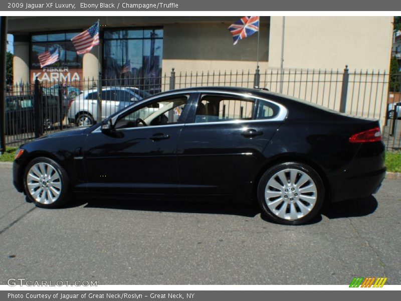 Ebony Black / Champagne/Truffle 2009 Jaguar XF Luxury