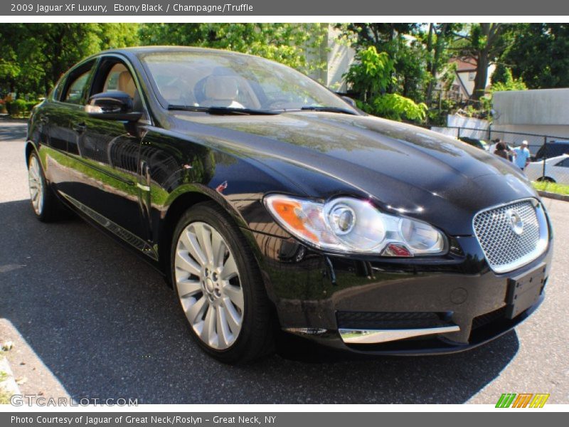 Ebony Black / Champagne/Truffle 2009 Jaguar XF Luxury