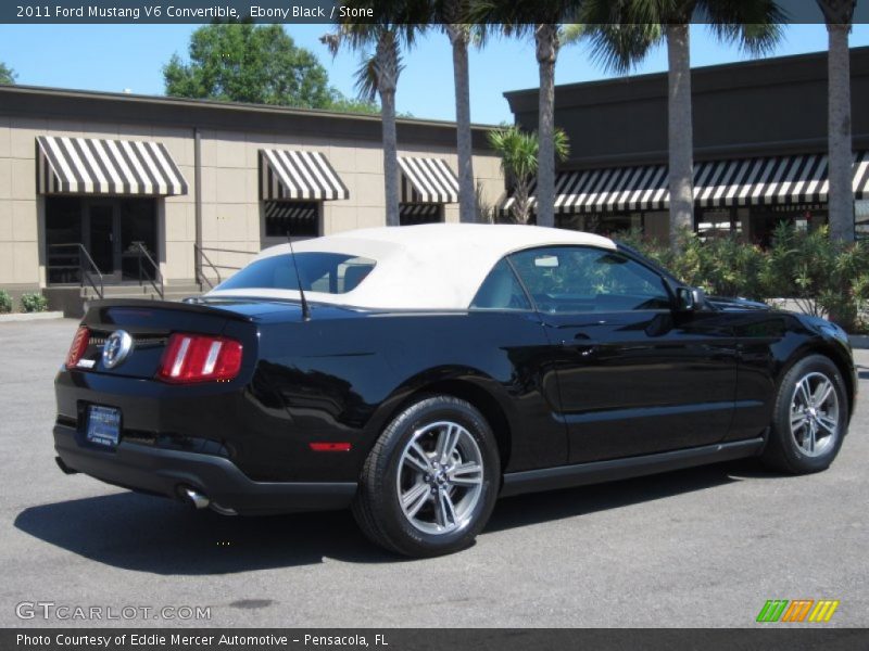 Ebony Black / Stone 2011 Ford Mustang V6 Convertible