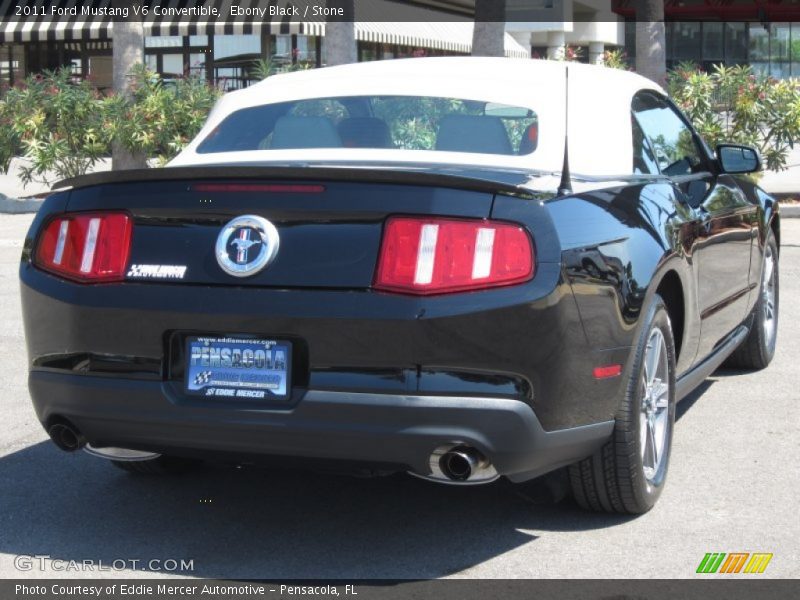 Ebony Black / Stone 2011 Ford Mustang V6 Convertible