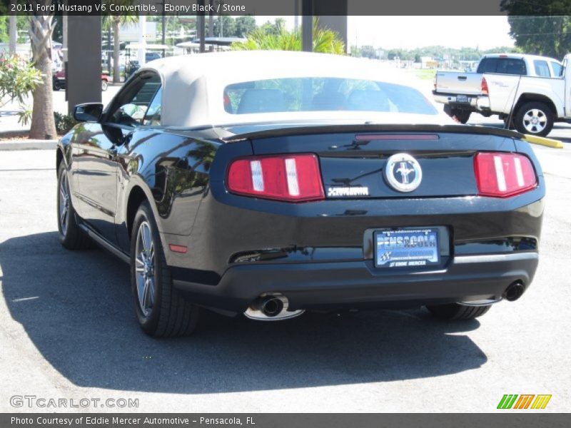 Ebony Black / Stone 2011 Ford Mustang V6 Convertible