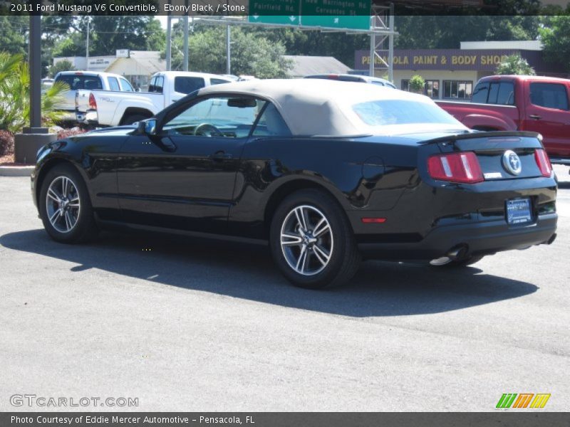 Ebony Black / Stone 2011 Ford Mustang V6 Convertible
