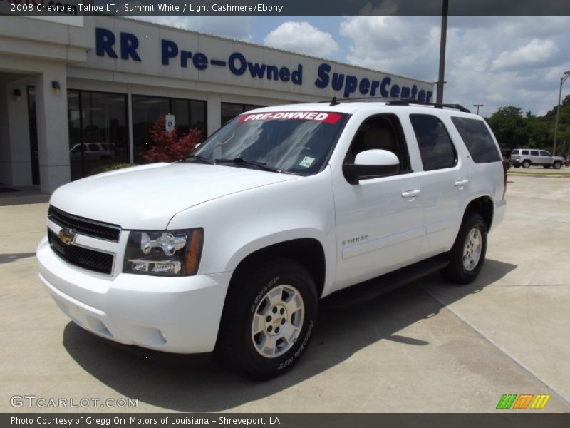 Summit White / Light Cashmere/Ebony 2008 Chevrolet Tahoe LT
