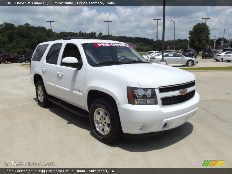 Summit White / Light Cashmere/Ebony 2008 Chevrolet Tahoe LT