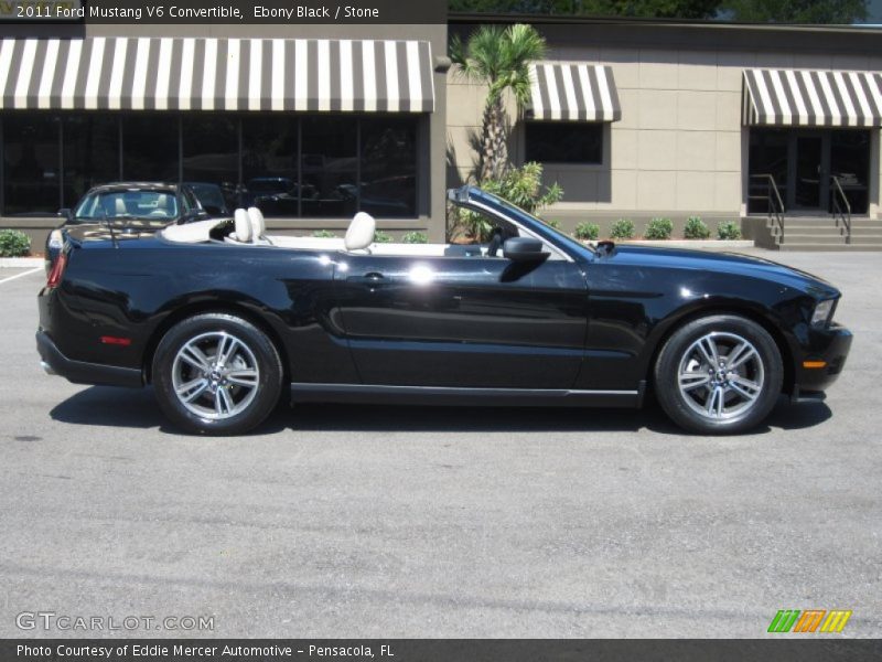 Ebony Black / Stone 2011 Ford Mustang V6 Convertible