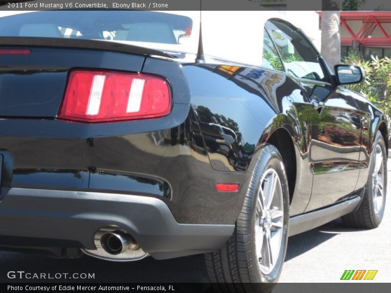 Ebony Black / Stone 2011 Ford Mustang V6 Convertible