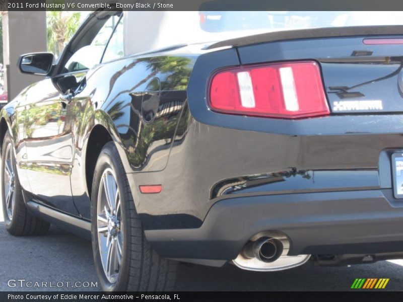 Ebony Black / Stone 2011 Ford Mustang V6 Convertible