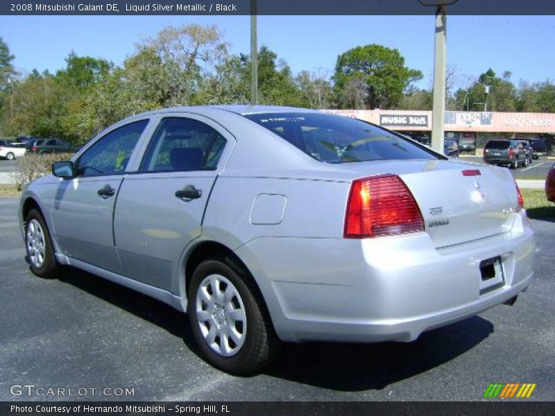 Liquid Silver Metallic / Black 2008 Mitsubishi Galant DE