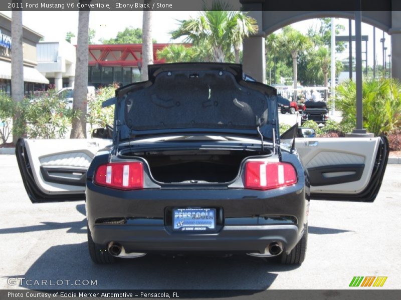 Ebony Black / Stone 2011 Ford Mustang V6 Convertible