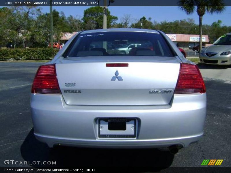 Liquid Silver Metallic / Black 2008 Mitsubishi Galant DE