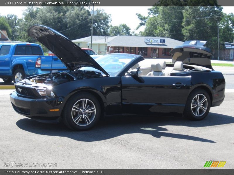 Ebony Black / Stone 2011 Ford Mustang V6 Convertible