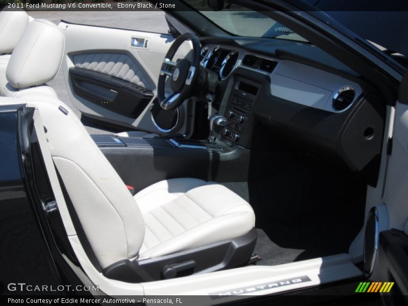 Ebony Black / Stone 2011 Ford Mustang V6 Convertible