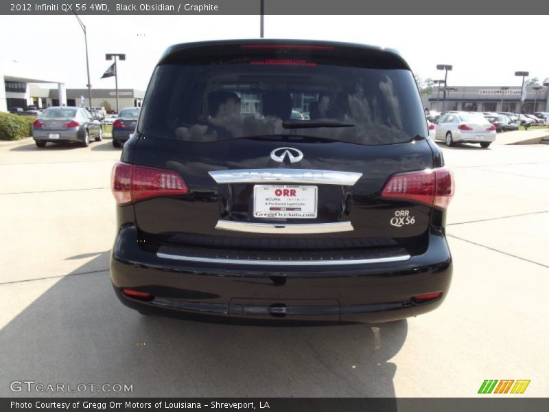Black Obsidian / Graphite 2012 Infiniti QX 56 4WD
