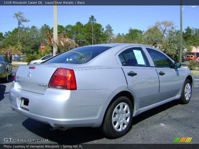 Liquid Silver Metallic / Black 2008 Mitsubishi Galant DE