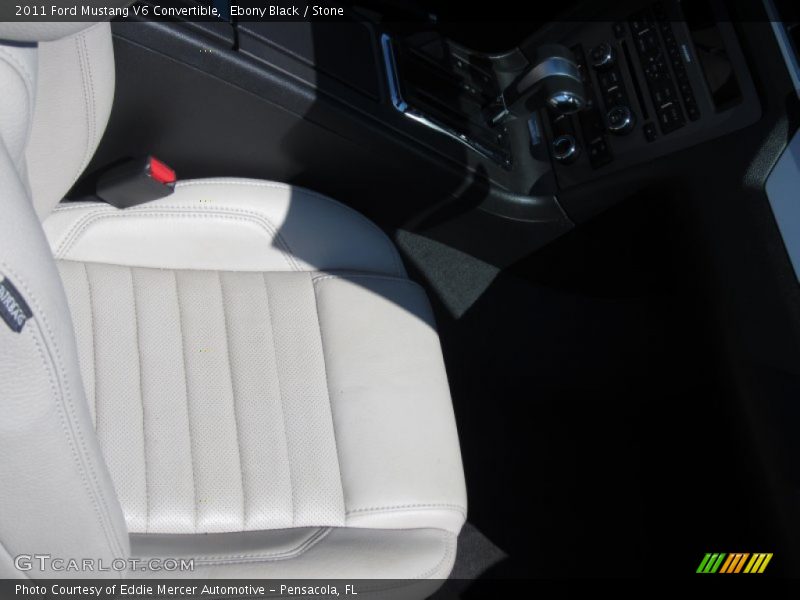 Ebony Black / Stone 2011 Ford Mustang V6 Convertible