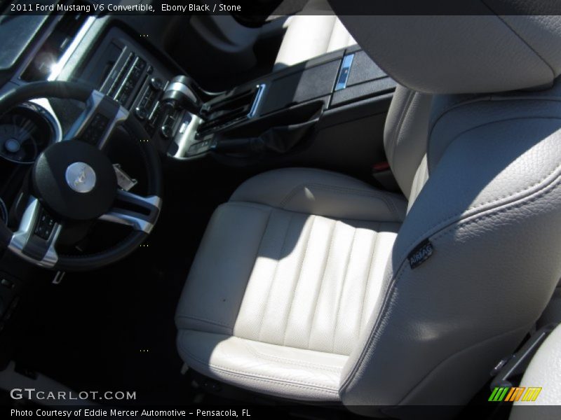 Ebony Black / Stone 2011 Ford Mustang V6 Convertible