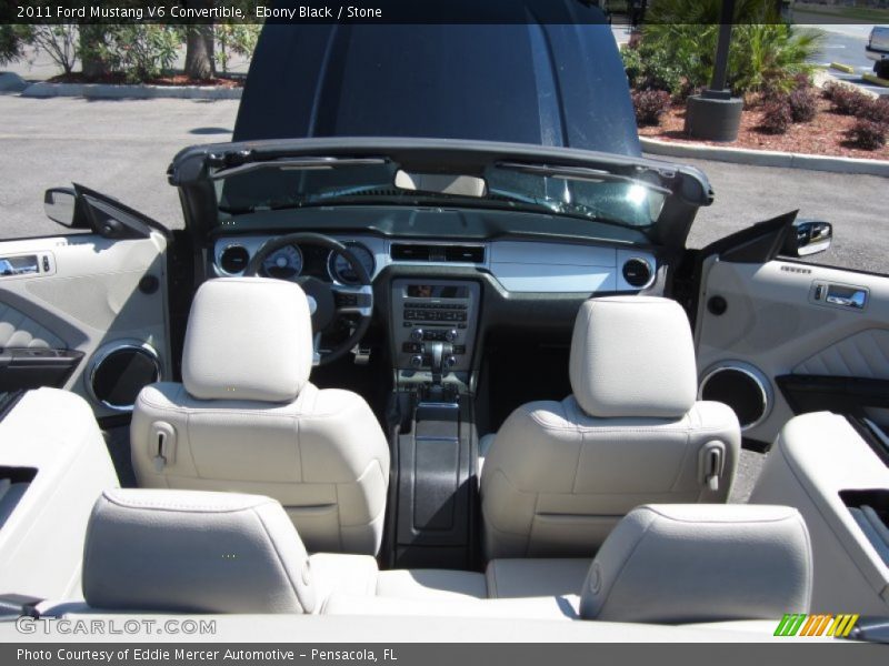 Ebony Black / Stone 2011 Ford Mustang V6 Convertible