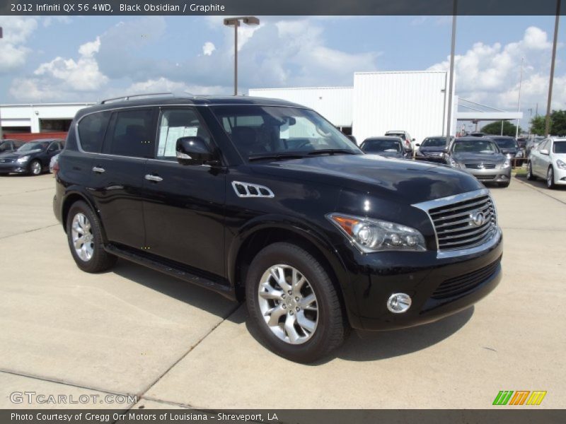 Black Obsidian / Graphite 2012 Infiniti QX 56 4WD
