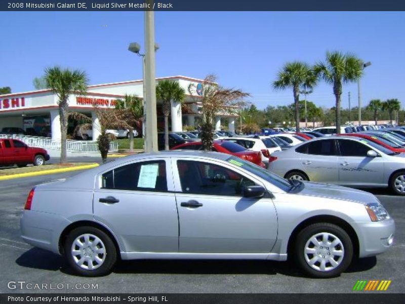 Liquid Silver Metallic / Black 2008 Mitsubishi Galant DE