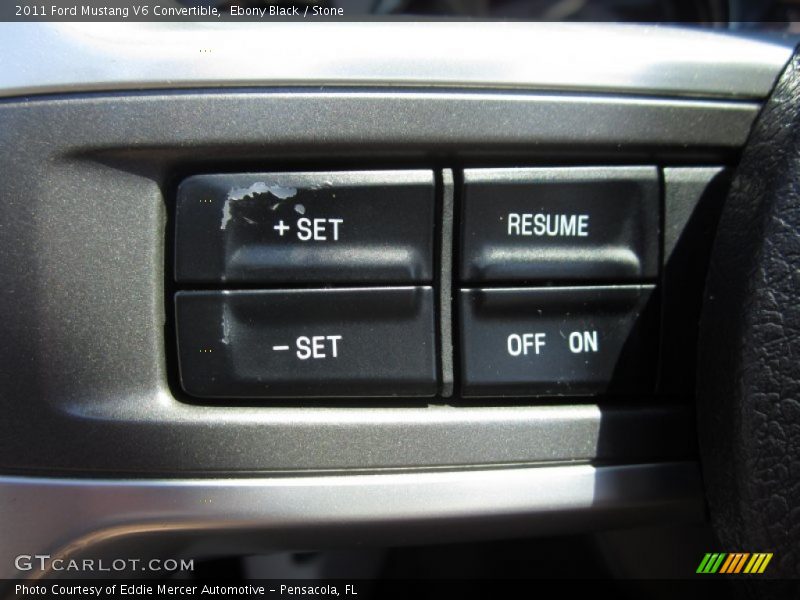 Ebony Black / Stone 2011 Ford Mustang V6 Convertible