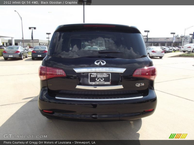 Black Obsidian / Graphite 2012 Infiniti QX 56 4WD