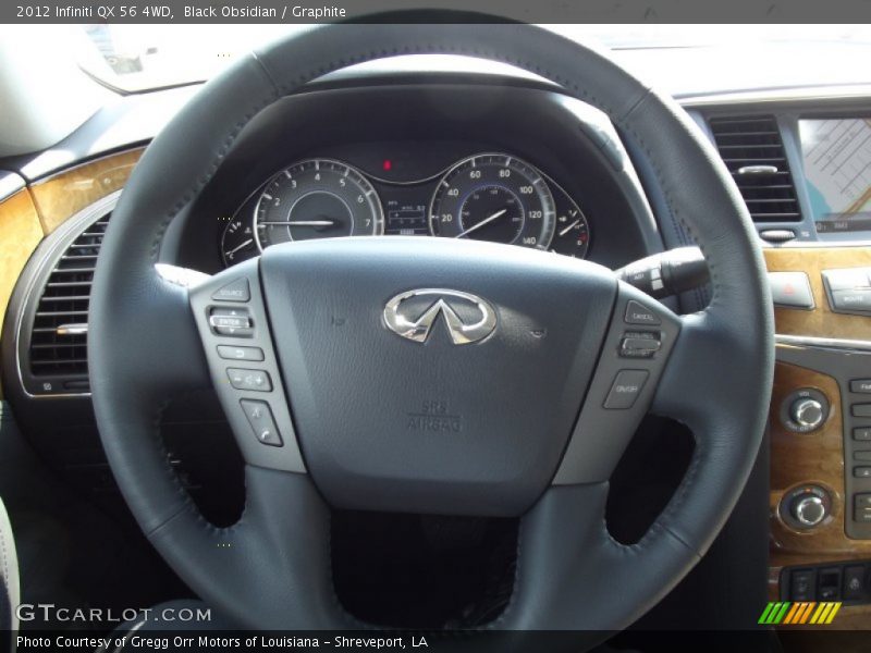 Black Obsidian / Graphite 2012 Infiniti QX 56 4WD