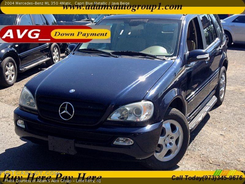 Capri Blue Metallic / Java Beige 2004 Mercedes-Benz ML 350 4Matic