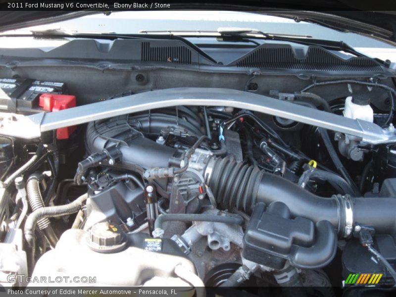 Ebony Black / Stone 2011 Ford Mustang V6 Convertible