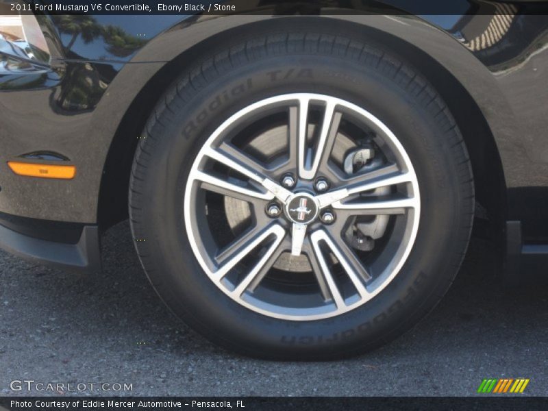 Ebony Black / Stone 2011 Ford Mustang V6 Convertible