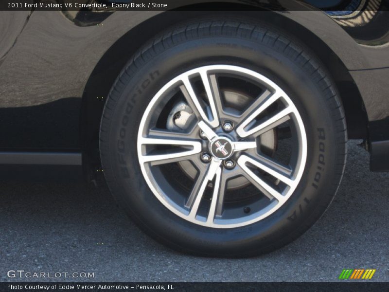 Ebony Black / Stone 2011 Ford Mustang V6 Convertible