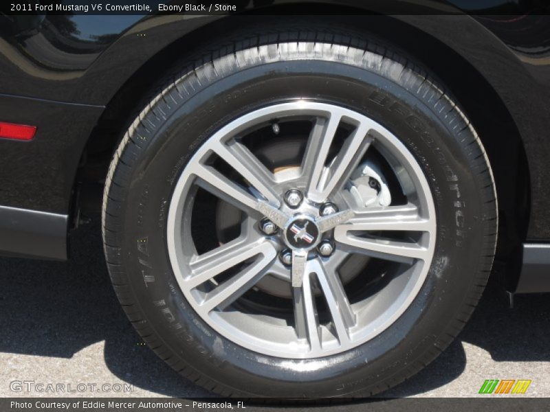 Ebony Black / Stone 2011 Ford Mustang V6 Convertible