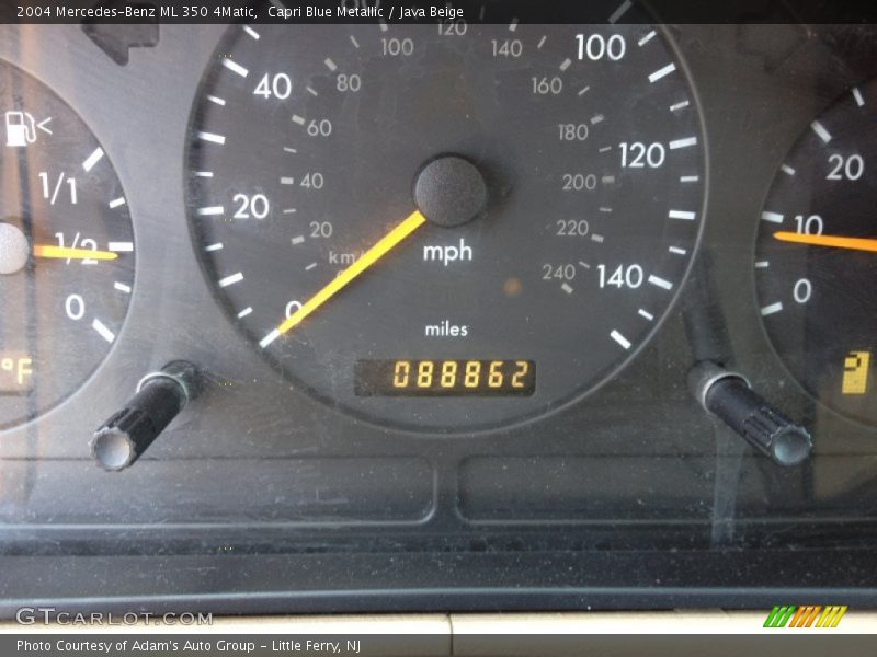 Capri Blue Metallic / Java Beige 2004 Mercedes-Benz ML 350 4Matic