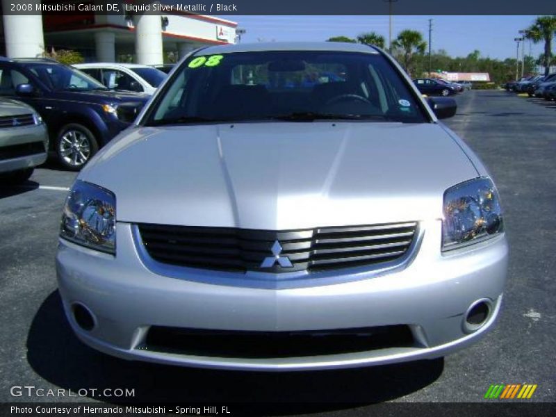 Liquid Silver Metallic / Black 2008 Mitsubishi Galant DE