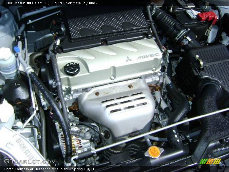 Liquid Silver Metallic / Black 2008 Mitsubishi Galant DE