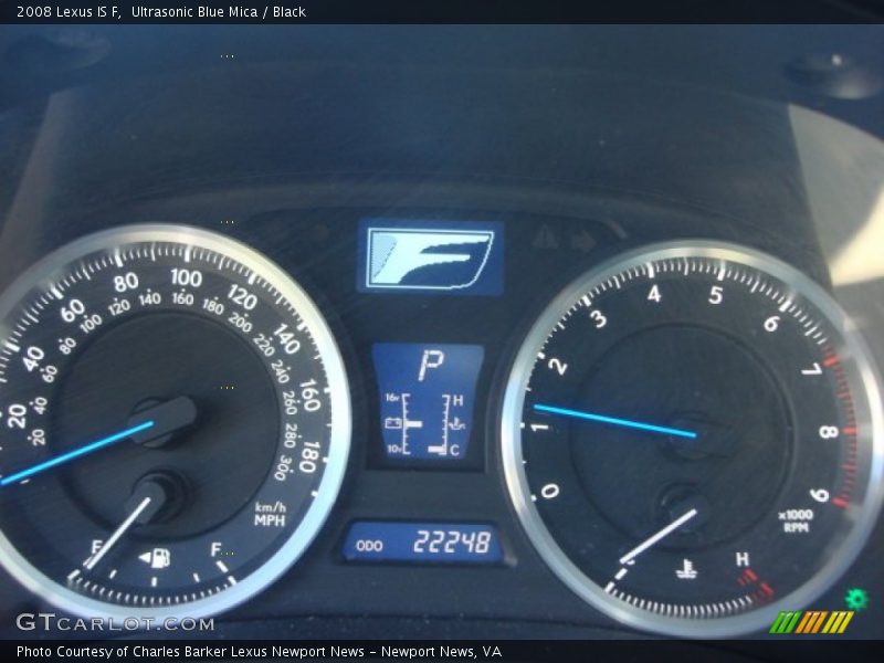 Ultrasonic Blue Mica / Black 2008 Lexus IS F