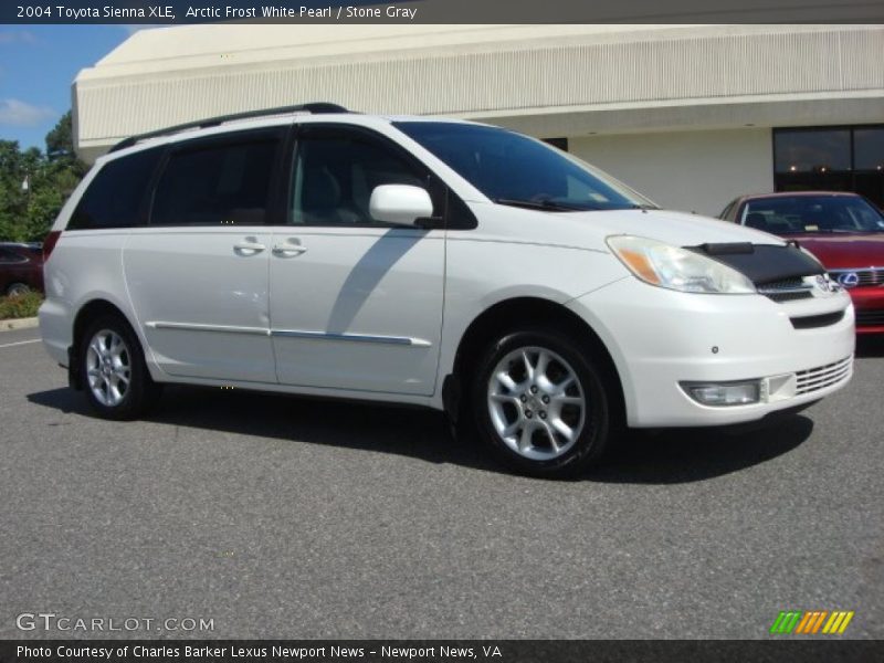 Arctic Frost White Pearl / Stone Gray 2004 Toyota Sienna XLE