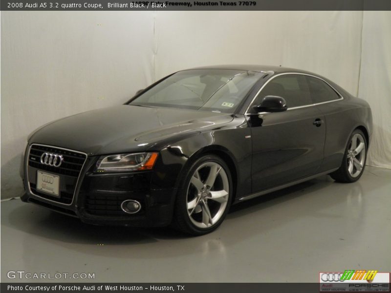 Brilliant Black / Black 2008 Audi A5 3.2 quattro Coupe