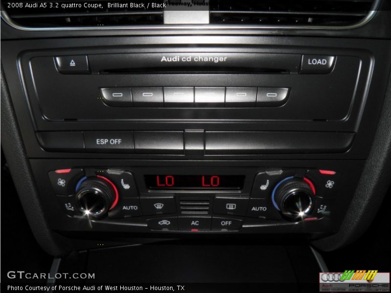 Brilliant Black / Black 2008 Audi A5 3.2 quattro Coupe