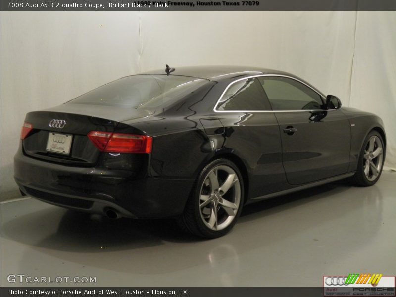 Brilliant Black / Black 2008 Audi A5 3.2 quattro Coupe