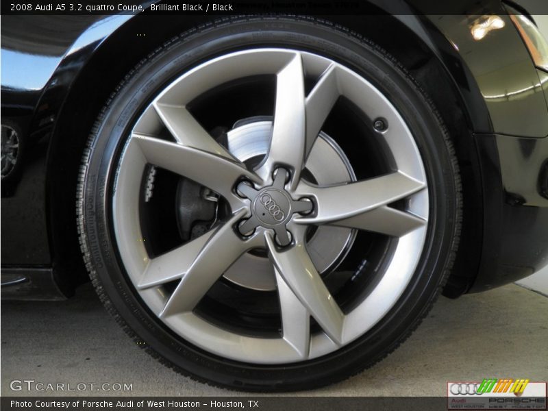 Brilliant Black / Black 2008 Audi A5 3.2 quattro Coupe
