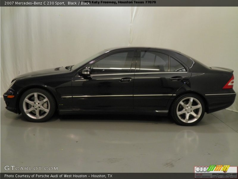 Black / Black 2007 Mercedes-Benz C 230 Sport