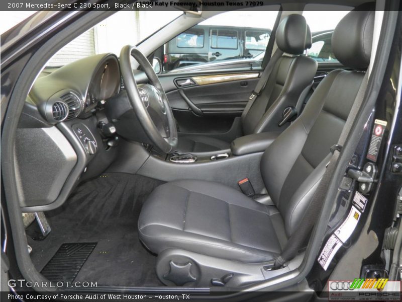 Black / Black 2007 Mercedes-Benz C 230 Sport