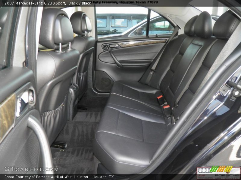 Black / Black 2007 Mercedes-Benz C 230 Sport