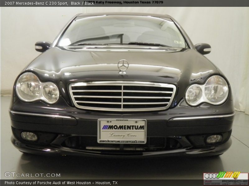 Black / Black 2007 Mercedes-Benz C 230 Sport